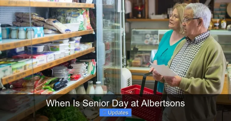 When Is Senior Day at Albertsons