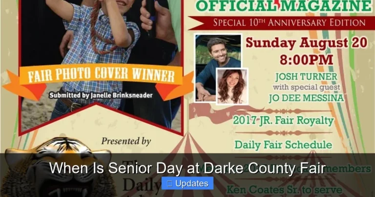 When Is Senior Day at Darke County Fair