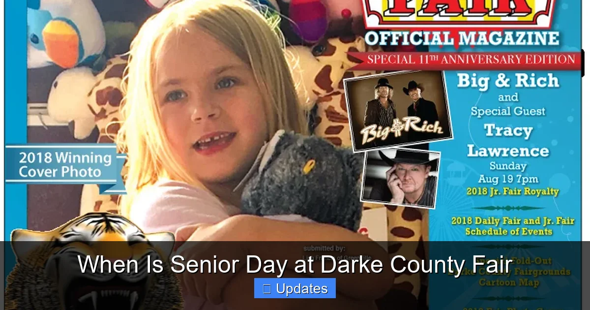 When Is Senior Day at Darke County Fair
