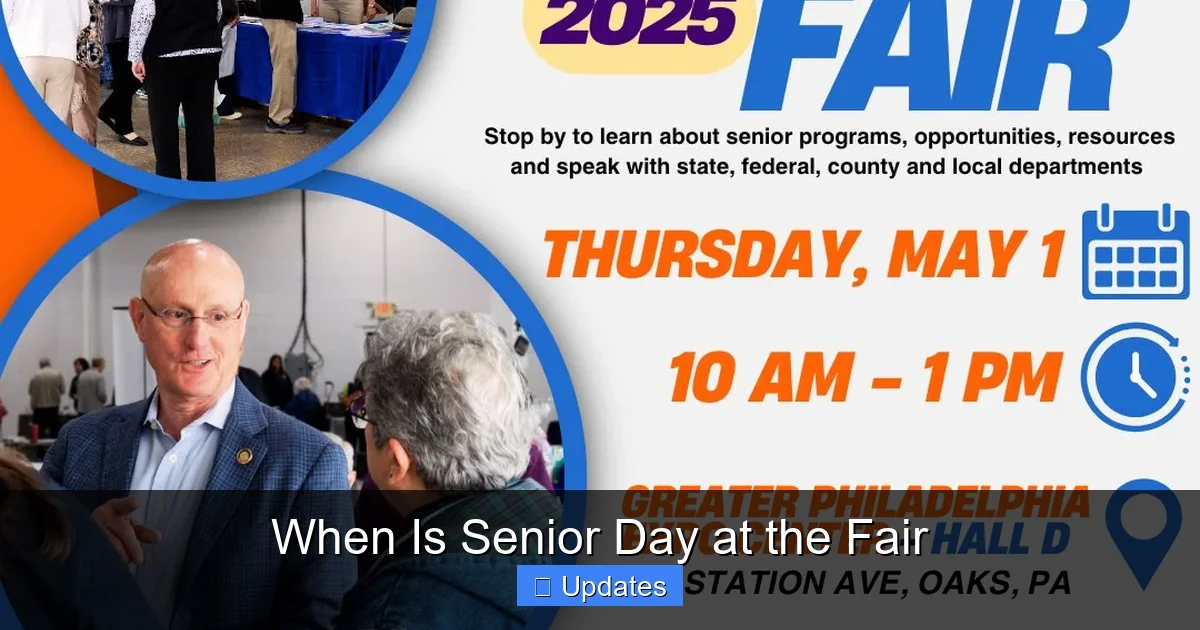 When Is Senior Day at the Fair