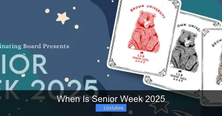 When Is Senior Week 2025