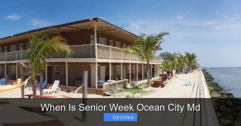 When Is Senior Week Ocean City Md