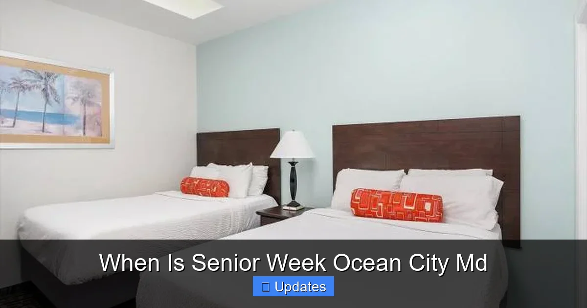 When Is Senior Week Ocean City Md