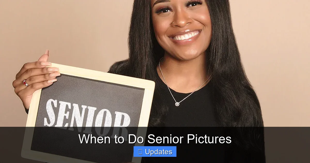 When to Do Senior Pictures