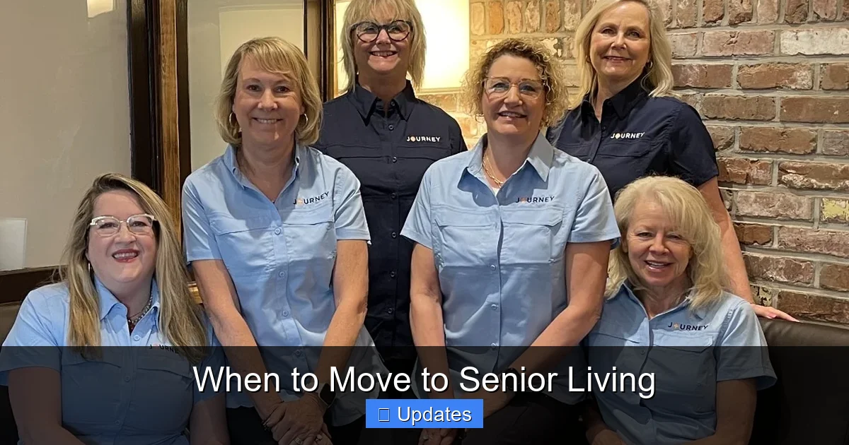 When to Move to Senior Living - SeniorsProTalk