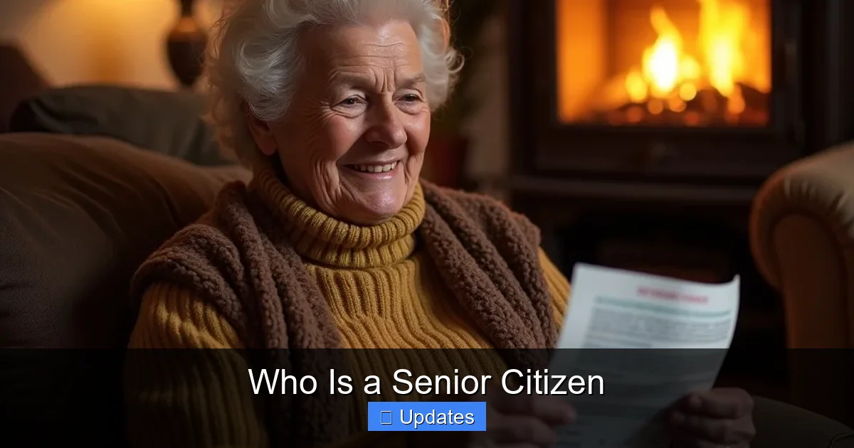 Who Is a Senior Citizen