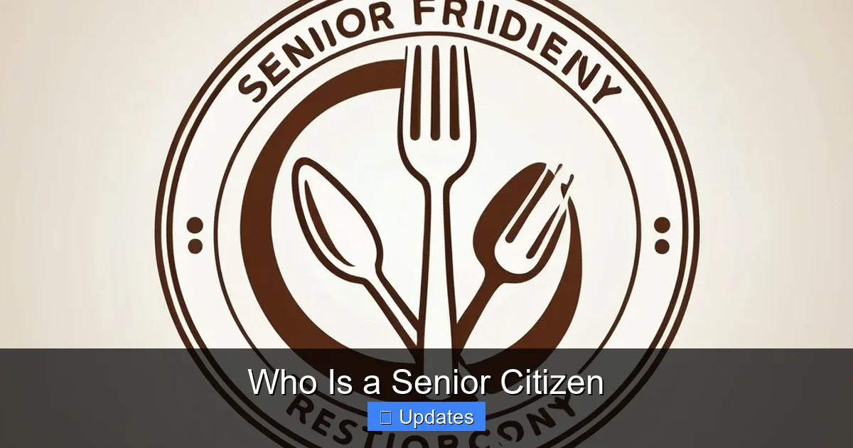 Who Is a Senior Citizen