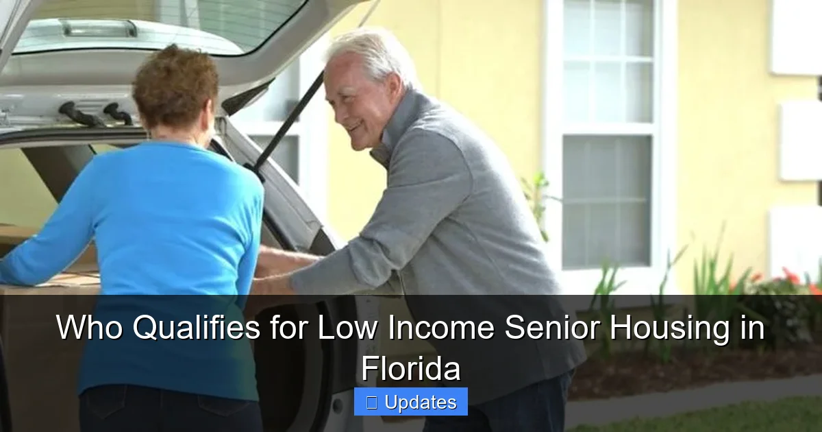 Who Qualifies for Low Income Senior Housing in Florida