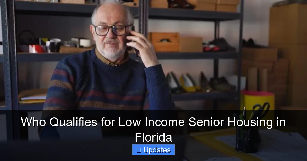 Who Qualifies for Low Income Senior Housing in Florida