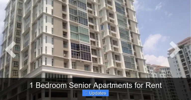 1 Bedroom Senior Apartments for Rent