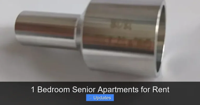 1 Bedroom Senior Apartments for Rent