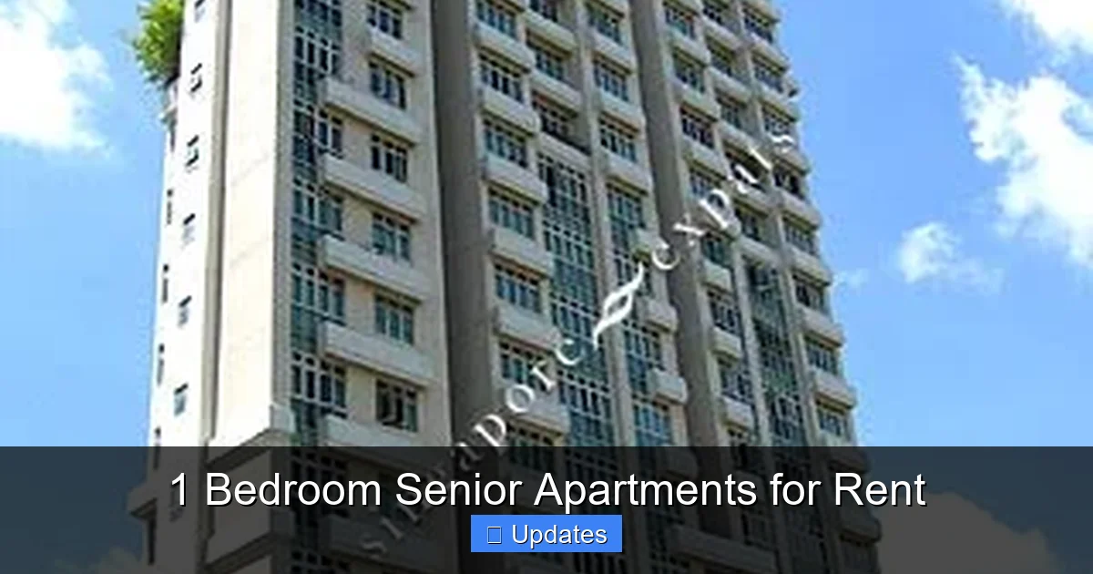 1 Bedroom Senior Apartments for Rent