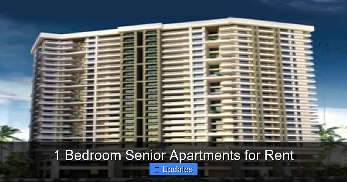 1 Bedroom Senior Apartments for Rent