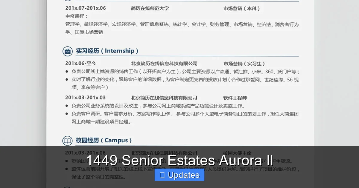 1449 Senior Estates Aurora Il