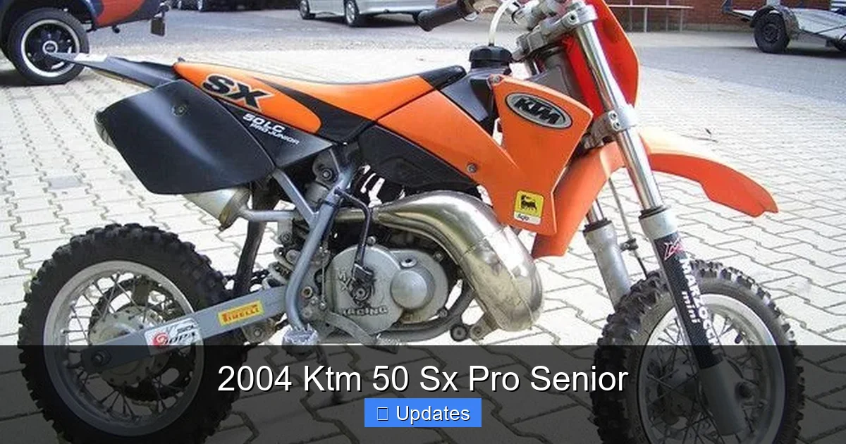 2004 Ktm 50 Sx Pro Senior