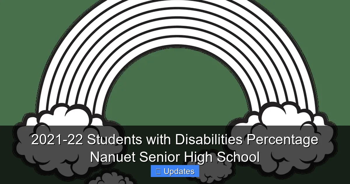 2021-22 Students with Disabilities Percentage Nanuet Senior High School