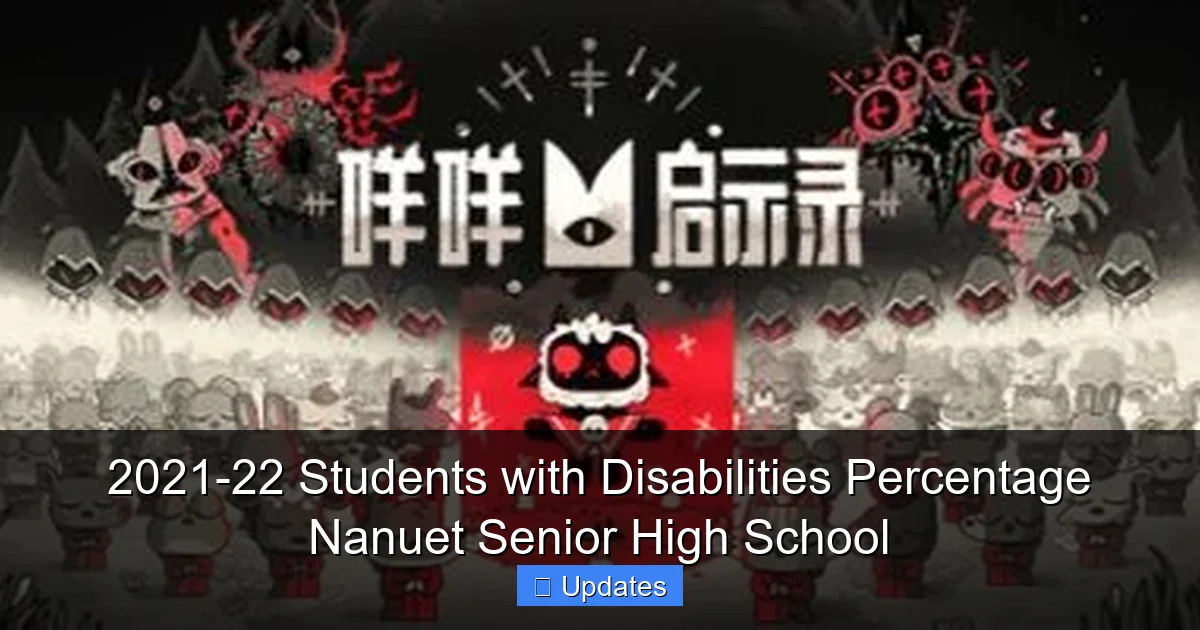 2021-22 Students with Disabilities Percentage Nanuet Senior High School