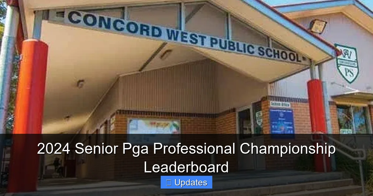 2024 Senior Pga Professional Championship Leaderboard