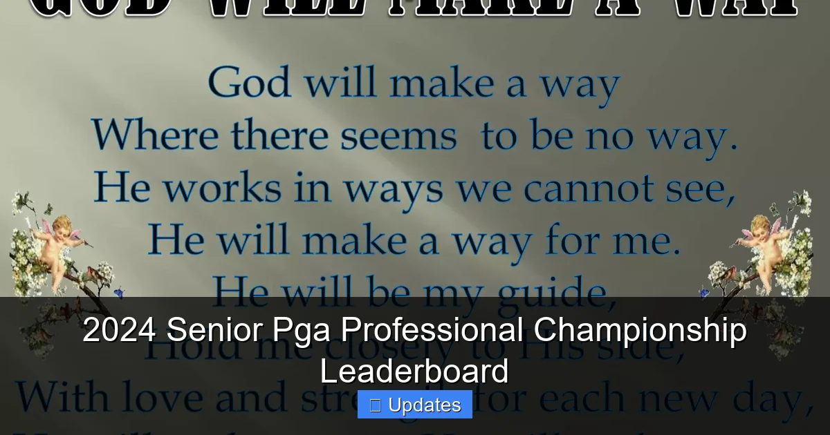 2024 Senior Pga Professional Championship Leaderboard