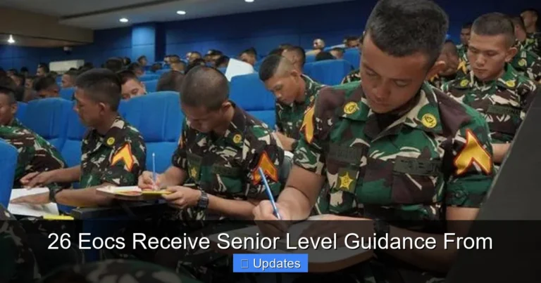 26 Eocs Receive Senior Level Guidance From
