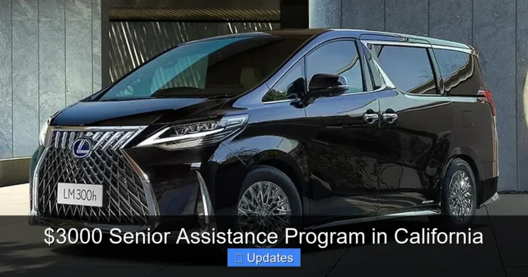 $3000 Senior Assistance Program in California