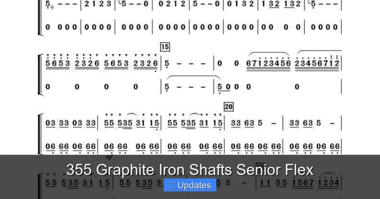 355 Graphite Iron Shafts Senior Flex