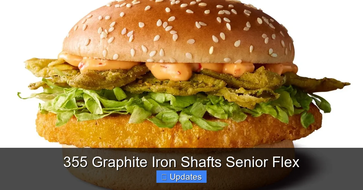 355 Graphite Iron Shafts Senior Flex