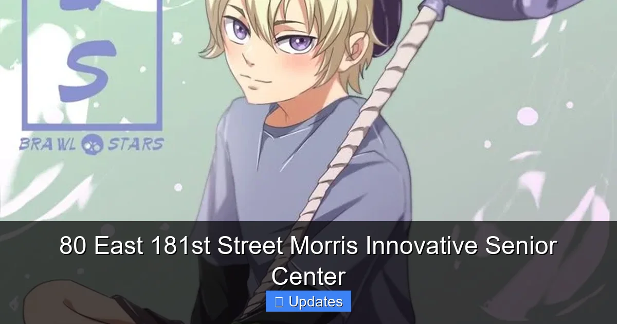 80 East 181st Street Morris Innovative Senior Center