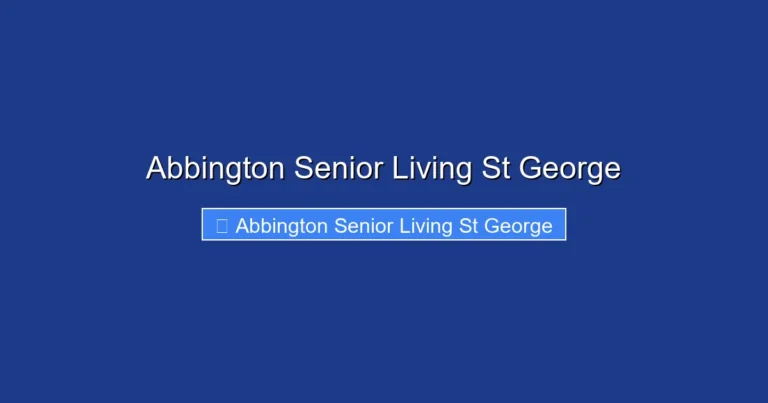 Abbington Senior Living St George