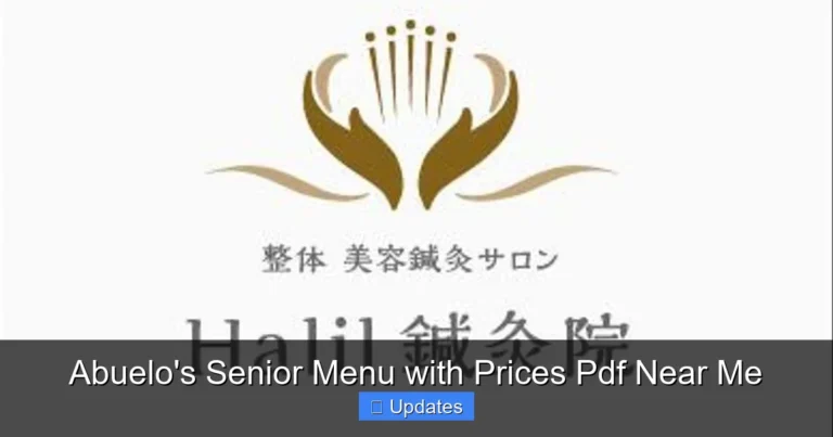 Abuelo's Senior Menu with Prices Pdf Near Me