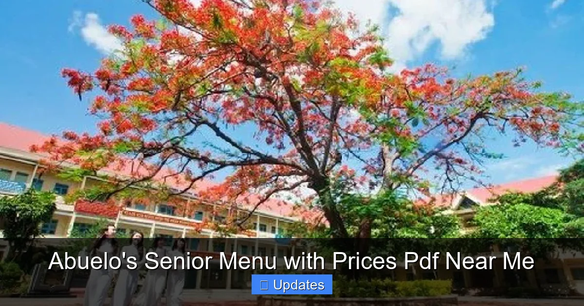 Abuelo's Senior Menu with Prices Pdf Near Me