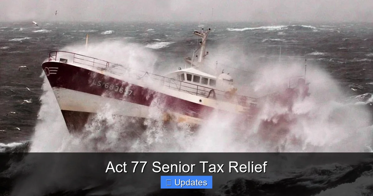 Act 77 Senior Tax Relief