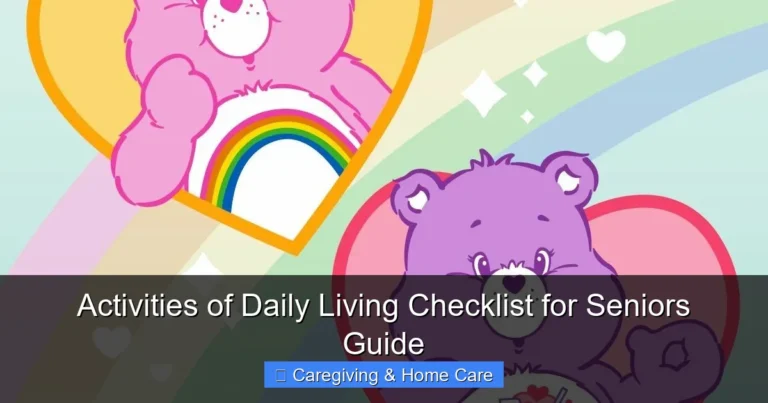 Activities of Daily Living Checklist for Seniors Guide