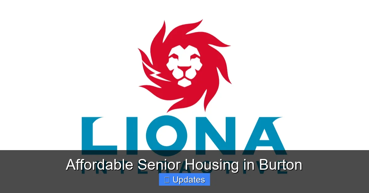 Affordable Senior Housing in Burton