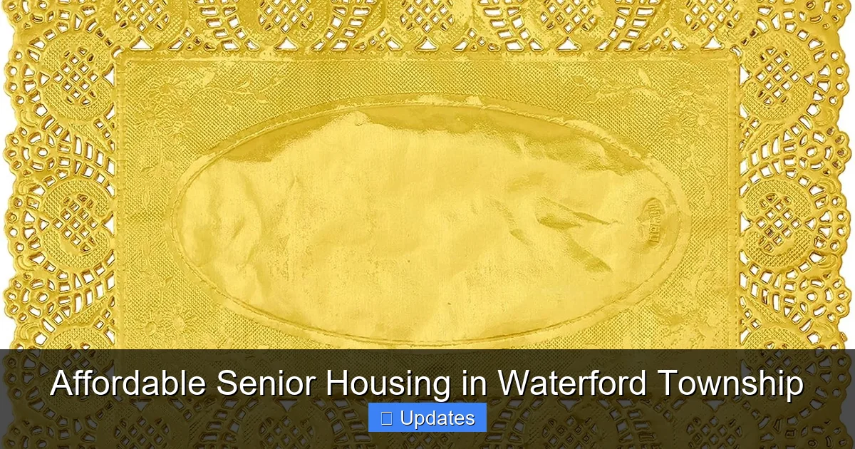 Affordable Senior Housing in Waterford Township