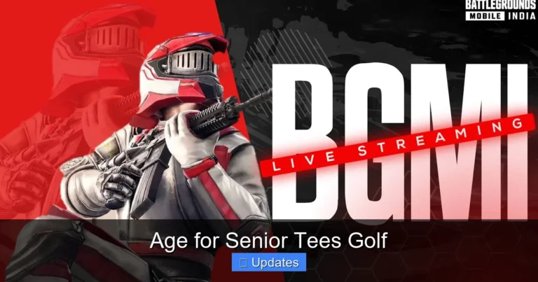 Age for Senior Tees Golf
