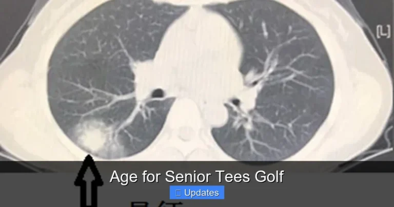 Age for Senior Tees Golf