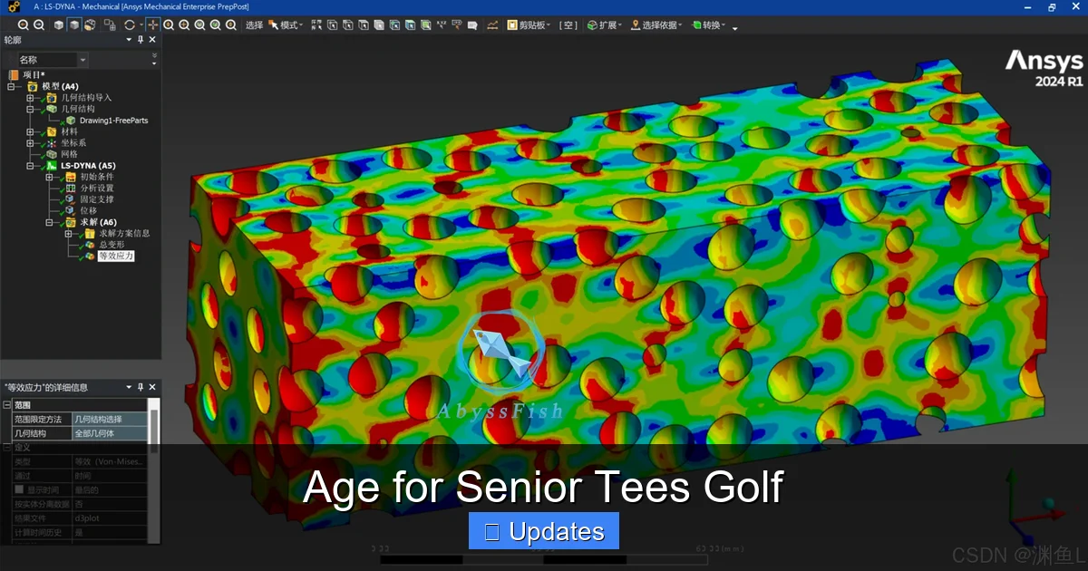 Age for Senior Tees Golf