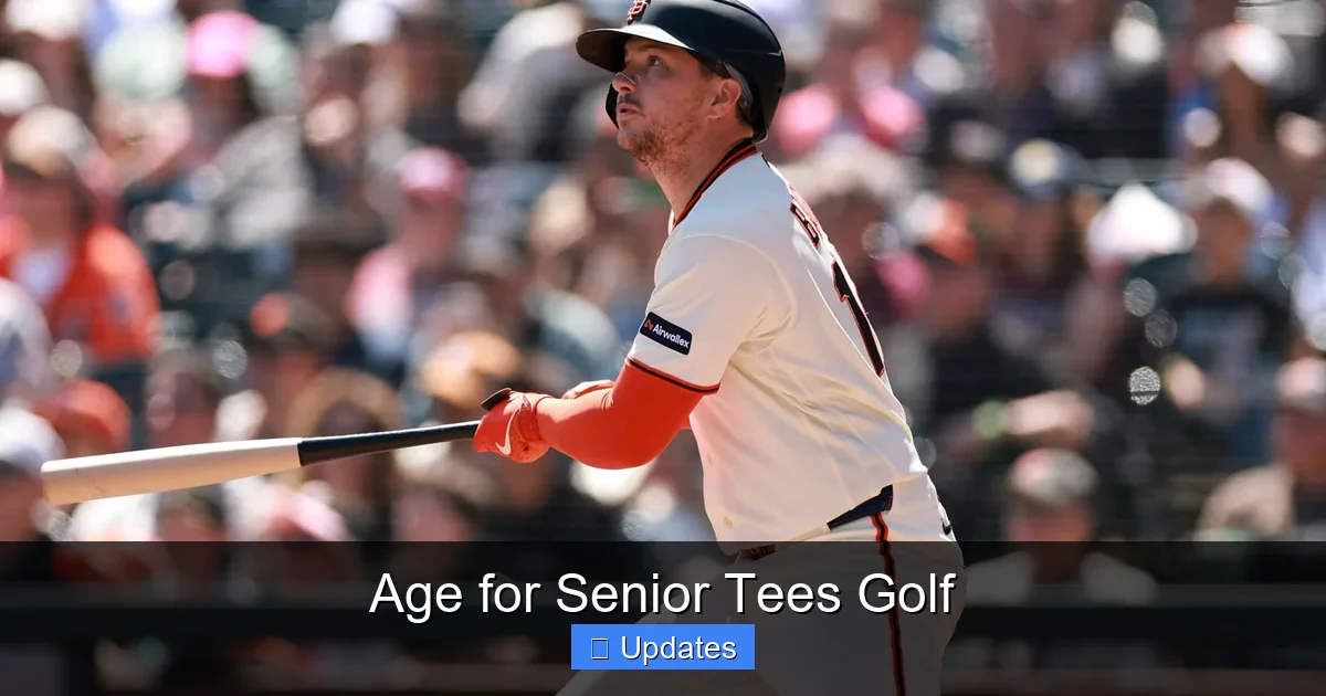 Age for Senior Tees Golf