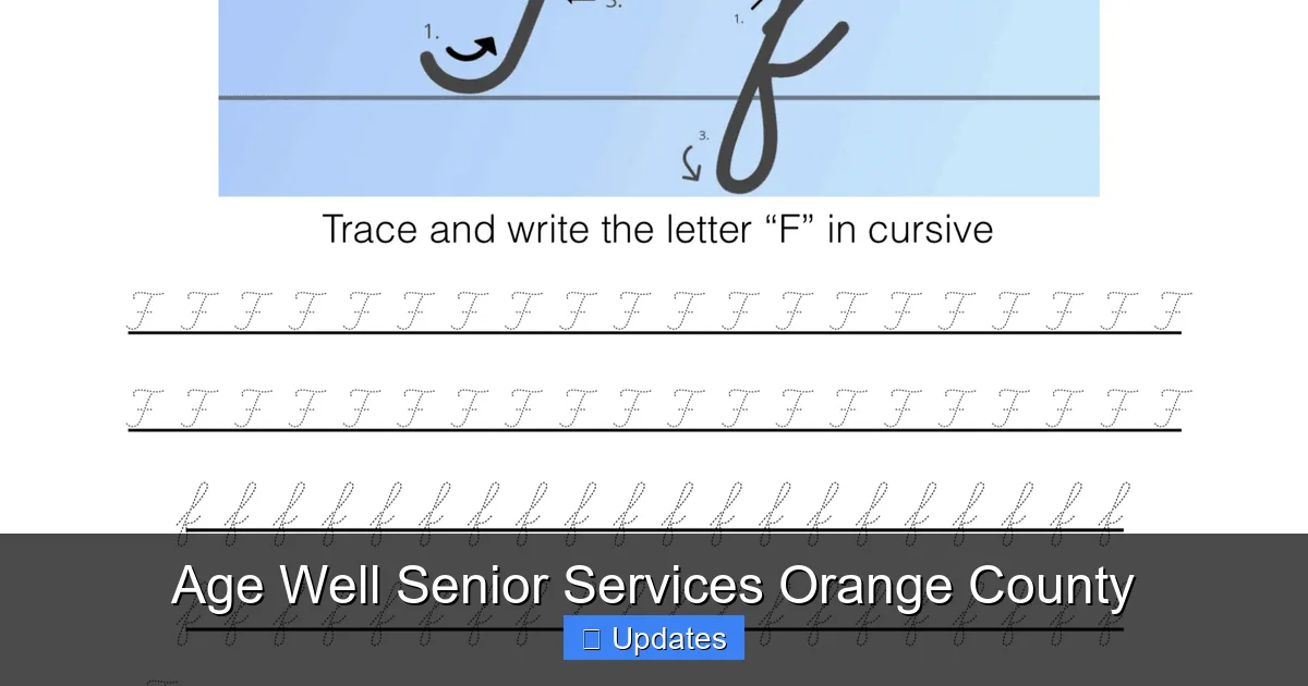 Age Well Senior Services Orange County