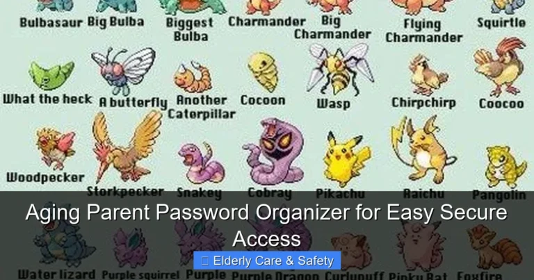 Aging Parent Password Organizer for Easy Secure Access