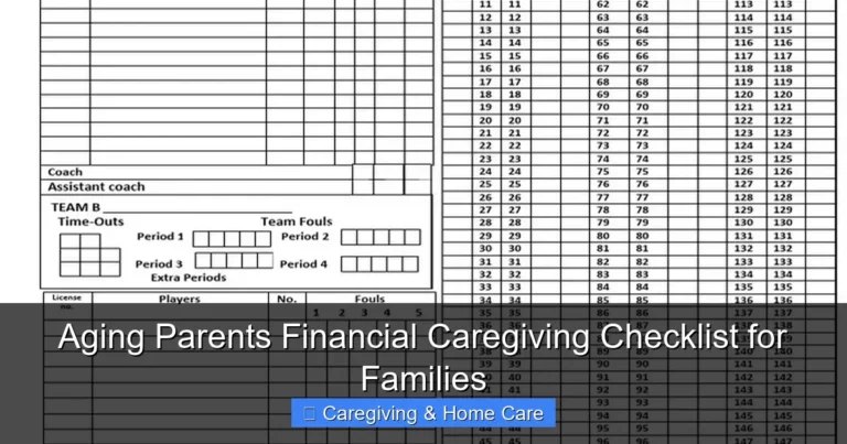 Aging Parents Financial Caregiving Checklist for Families