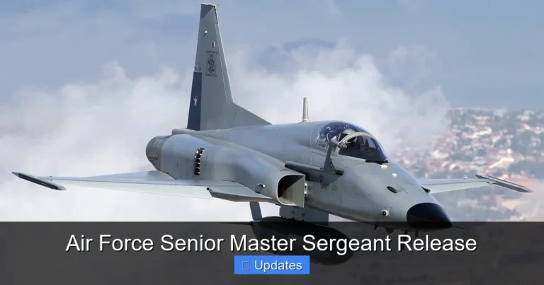 Air Force Senior Master Sergeant Release