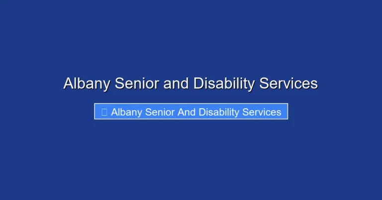 Albany Senior and Disability Services