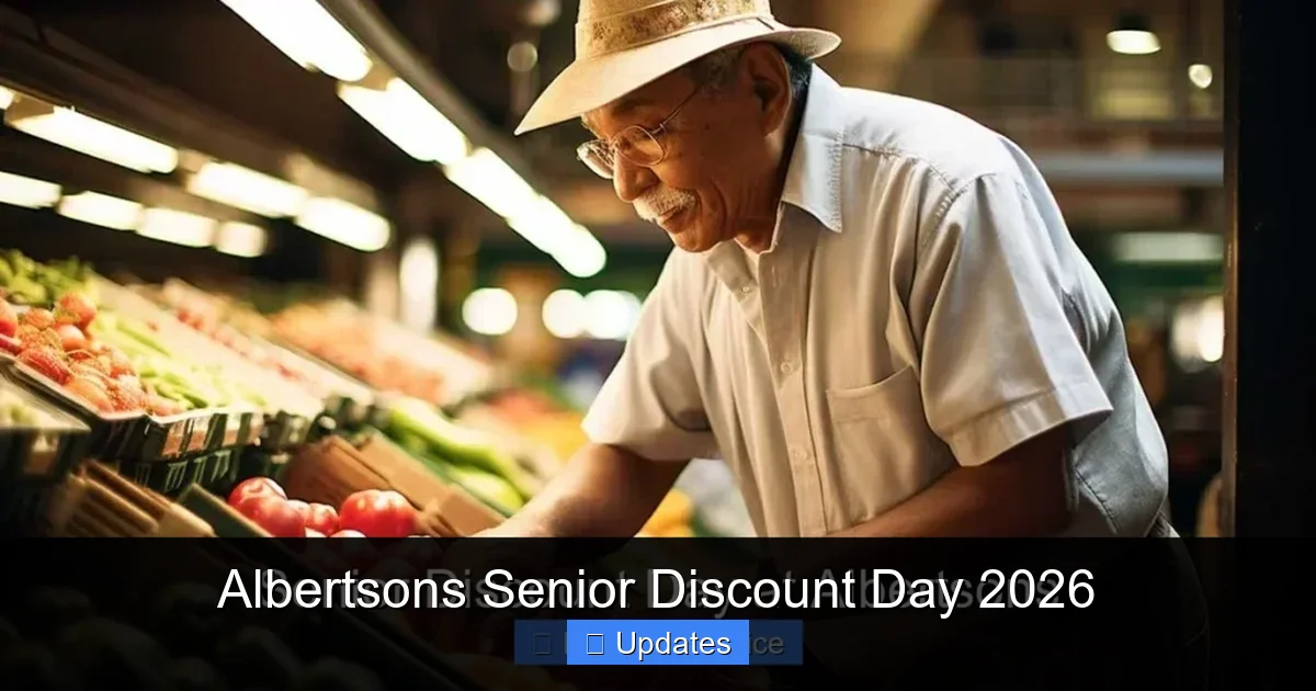Albertsons Senior Discount Day 2026