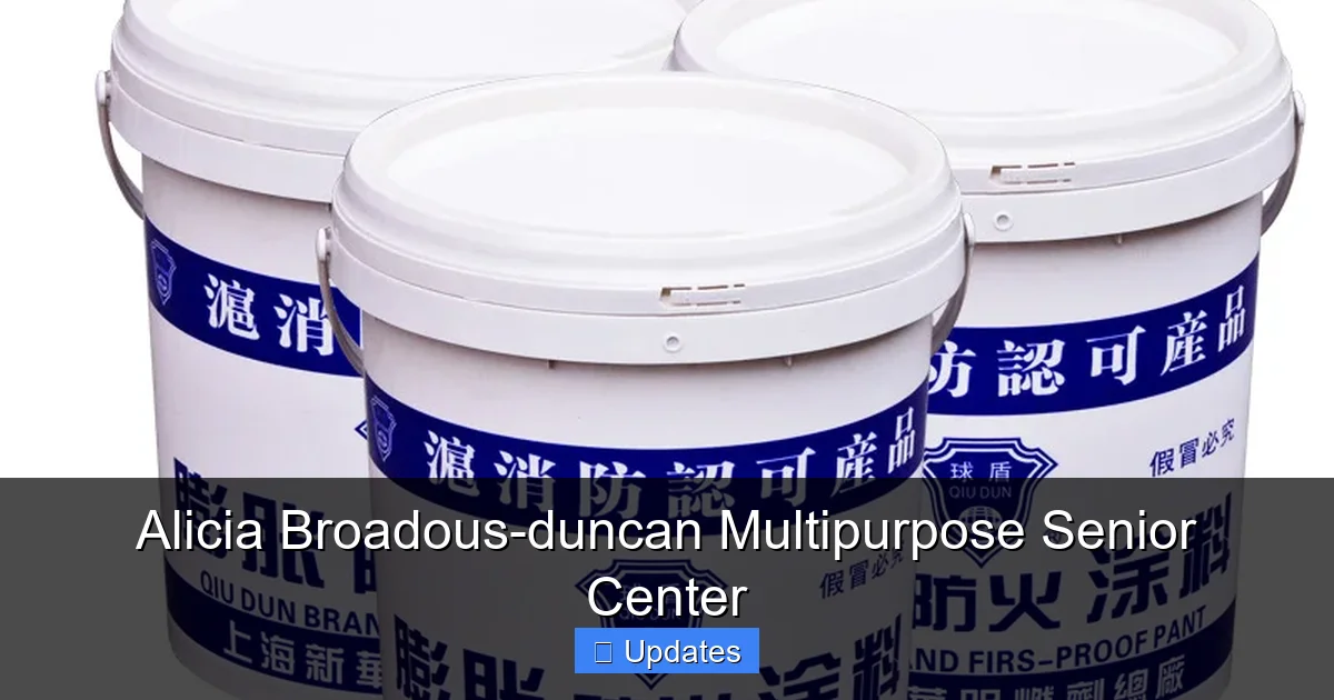 Alicia Broadous-duncan Multipurpose Senior Center