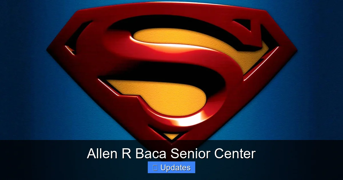 Allen R Baca Senior Center