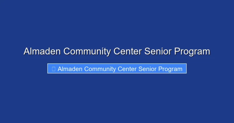 Almaden Community Center Senior Program