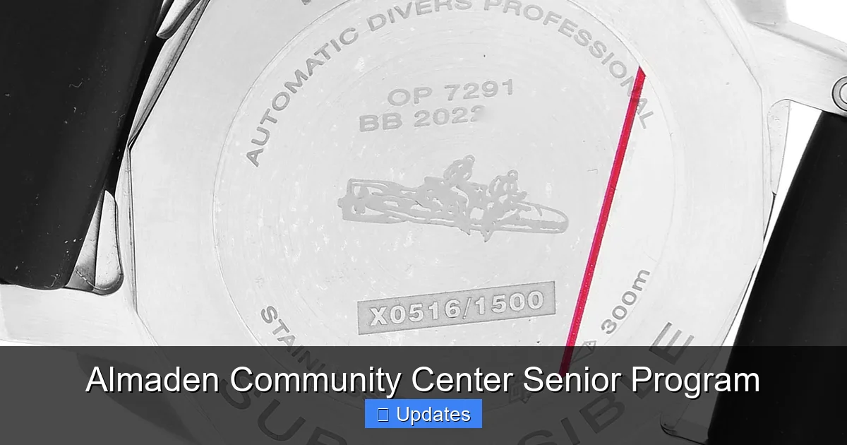 Almaden Community Center Senior Program