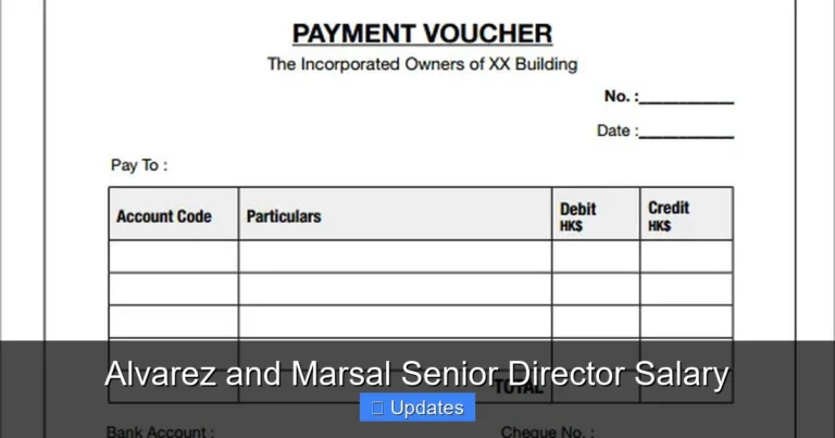 Alvarez and Marsal Senior Director Salary